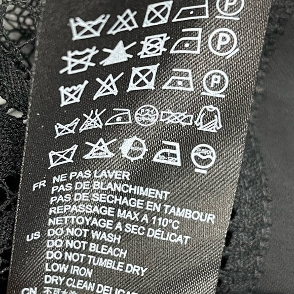 SANDRO PARIS LACE PANEL LONG SLEEVE V-NECK MINI DRESS - Picture 14 of 15